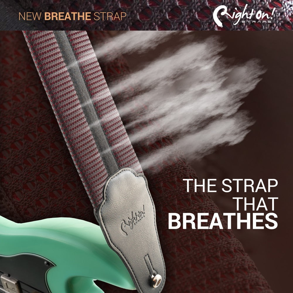 righton vegan bass strap 8cm breatheable red message