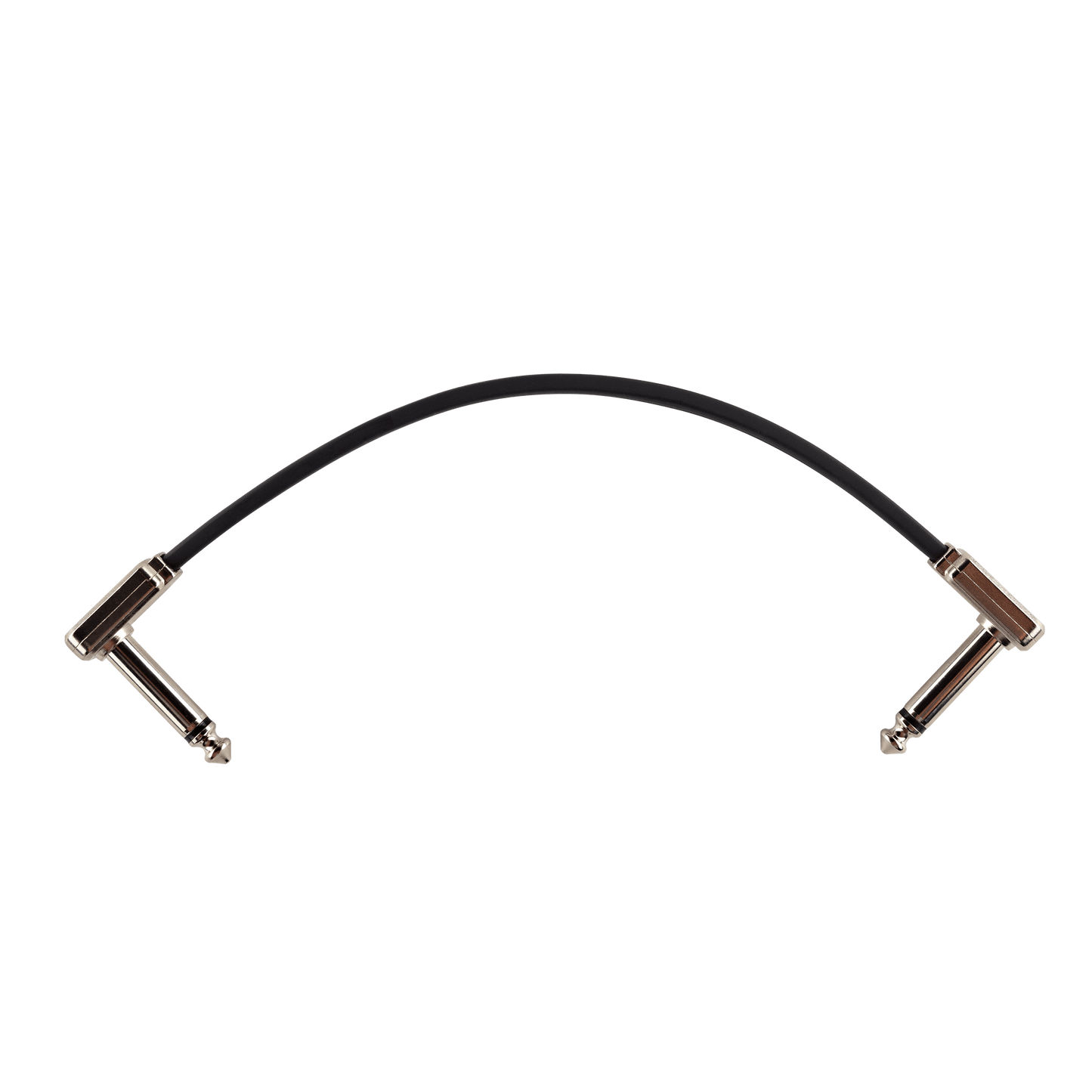 ernie ball eeb 6226 flat ribbon patch cable 15 cm black angled angled