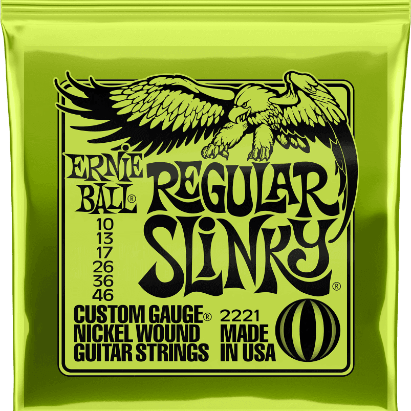 ernie ball regular slinky electric guitar strings 10-46
