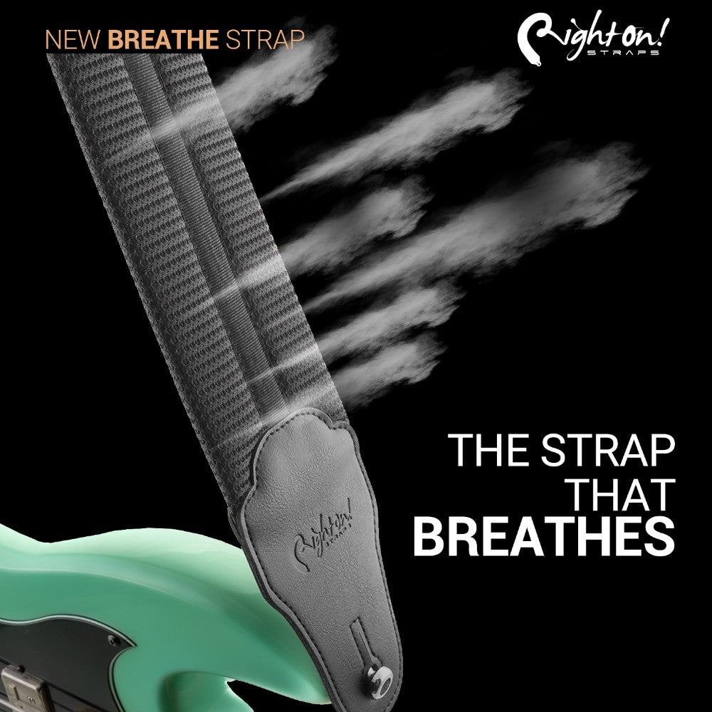 righton vegan bass strap 8cm breatheable black message