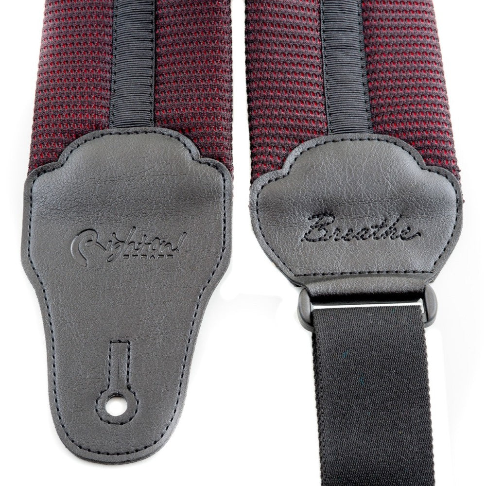 righton vegan bass strap 8cm breatheable red two ends