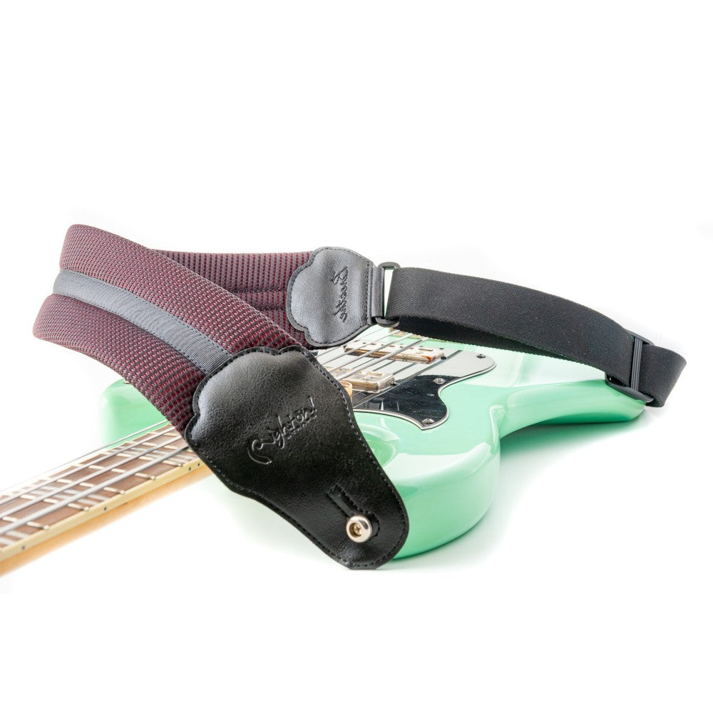 righton vegan bass strap 8cm breatheable red on bass