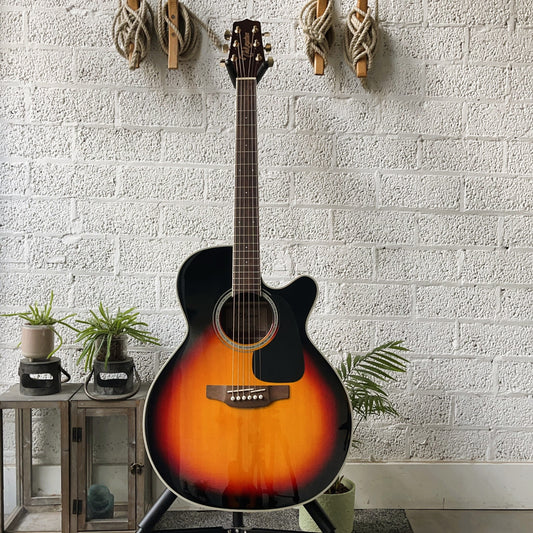 takamine gn51ce electro acoustic guitar brown sunburst