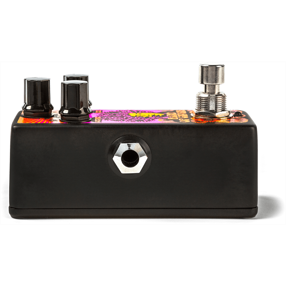 dunlop band of gypsys fuzz jhms4 jimi hendrix signature fuzz pedal left side showing output jack