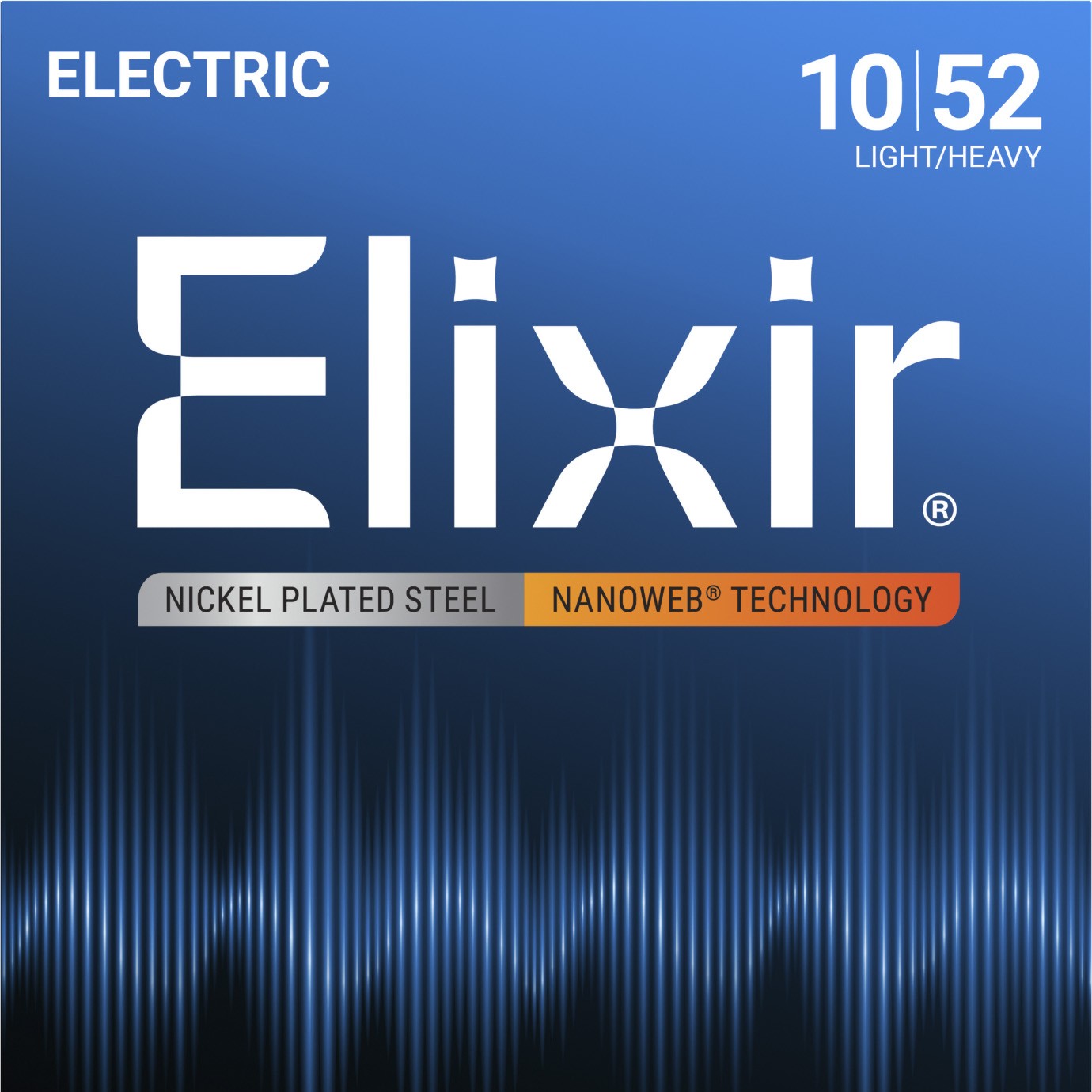 elixir nanoweb electric guitar strings 10-52