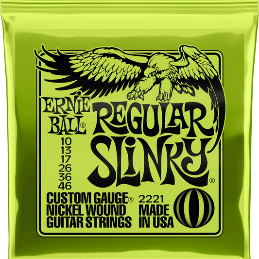 ernie ball regular slinky electric guitar strings 10-46