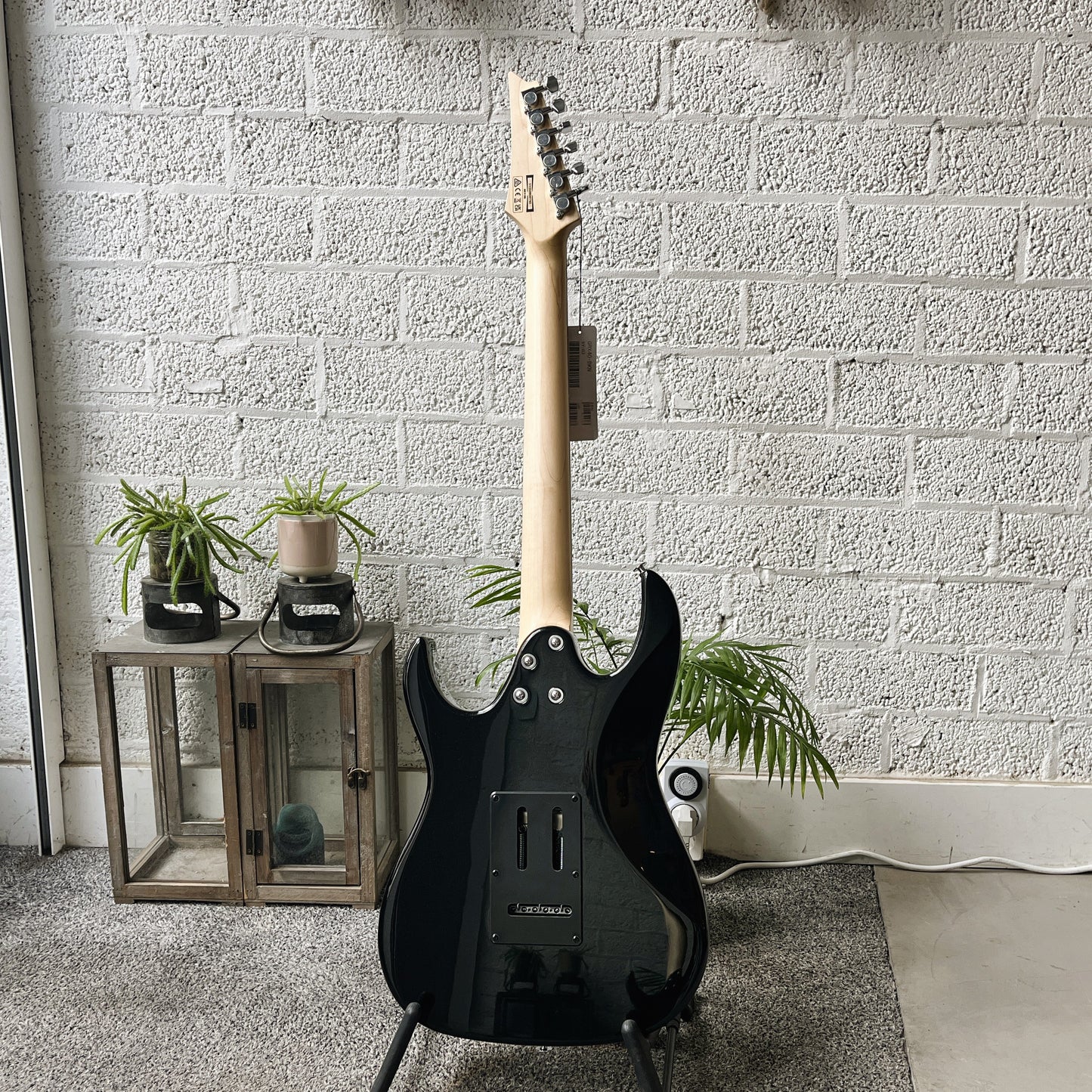 Ibanez GRX40 electric guitar in Black Night finish back view