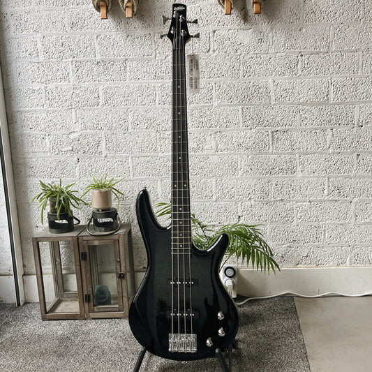 Ibanez GSR180 Fusion electric bass in Black finish front view