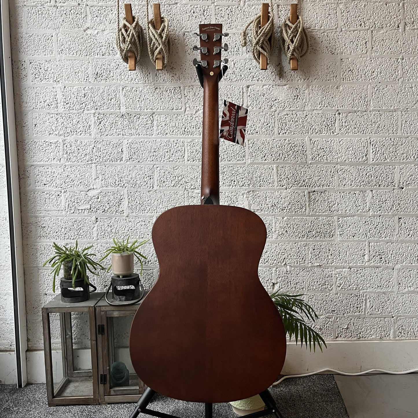 tanglewood tc3 crossroads auditorium acoustic guitar back view